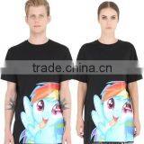 Custom Unisex Rubber Printed Black T-Shirts,100 Cotton O Neck T-Shirts for Men and Women thumbnail-2