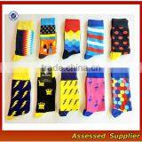 FXS139 Cheap Custom Happy Dress Socks Mens Coloful Business Sock Women thumbnail-5