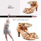 08B5L121 Ladies Ballroom Satin Latin Dance Shoes thumbnail-1