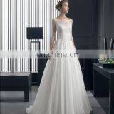 Custom Cheap Luxury Plus Size White Long Trail Weding Bride Evening Dress thumbnail-2