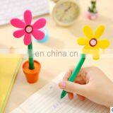 Novelty 5pcs/lot Cute Flower Pot Ballpoint Pens Lovely Sunflower Students Stationery Pen Creative School Supplies Kids Gift thumbnail-4