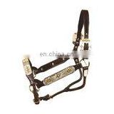 Leather Halter with designer fitting western style