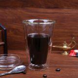 Heat Proof High Borosilicate Double Wall Glass Cup Tumbler Cups With Lid for Tea and Coffee Drinking thumbnail-4