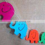 Multicolor Various Shapes Felt Bunting Garlands for Baby Room Art Nursery Decoration thumbnail-3