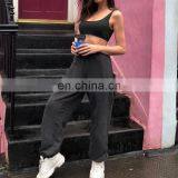 2020 Autumn Baggy Ankle-length Trousers Women Casual Loose Elastic Waist Sports Pants Candy Color Sweatpants thumbnail-6