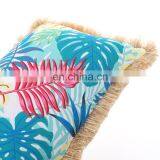 Hot Sell Tropical Outdoor Leaf Pillows Green Leaves Printing Outdoor Furniture Sofa Pillow Case thumbnail-5