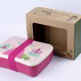OEM MANUFACTURE ECO BAMBOO FIBRE TABLEWARES – COLORFUL CARTOON LUNCH BOXES