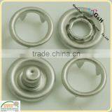 Dull Silver Ring Prong Snap Buttons