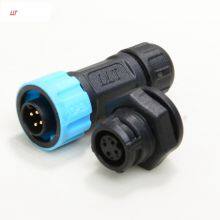 Waterproof ip67 4pin panel connector wire to board automotive electric plug connector M12