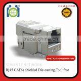 RJ 45 Keystone Jack Modul Cat.6a FTP 500 Mhz 10Gbit Vollgeschirmt