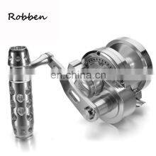 Amazon High Quality Drum Fishing Vessel Plate Double Brake Trolling Boat Fishing Wheel Full Metal Jigging Fishing Reel thumbnail-2