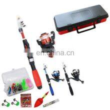 Telescopic Fishing Kits 1.1m Fiberglass Fishing Rod and Reel Combo With Tackle Box for Kids thumbnail-2