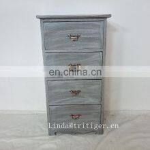 Country Style High Quality Blue Solid Wood Kitchen Cabinet for Wholesale thumbnail-4
