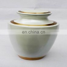 white coloure stylish funky metal urns wholesale