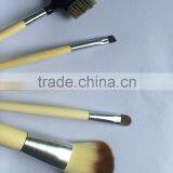 Horse Hair Material Wood Handle Face Used Make up Brush Set 5 Piece thumbnail-4