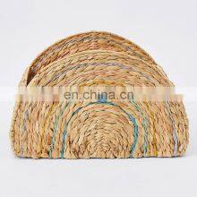 Best Price Water Hyacinth Kids Rainbow Storage Basket Organization Woven Natural Basket Vietnam Cheap Wholesale thumbnail-4