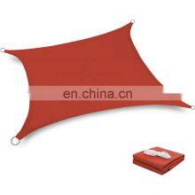 Small Outdoor Rectangle Red Color Sun Shade Sail Sand Nets Cloth For Garden Pool thumbnail-2