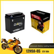 12V Battery 9Ah Lead Acid AGM 12N9A-BS Motorcycle Part Battery thumbnail-1