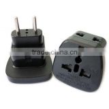 CE ROHS Approved Topgrade EU Europe Type C to universal AU US UK EU plug travel adapter with safety shutter