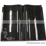shanxi black granite book shape monument