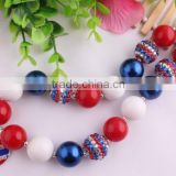 High quality fashion America Independent Day Use Color chunky Acrylic Necklace /child acrylic necklace/chunky bead necklace!!!