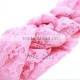 Fancy Lace Elastic Headbands - Knitted Head Wraps for 0-4years Old Kids Hair Accessory - Wide Lace Headband thumbnail-3