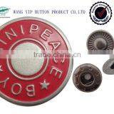 18mm Metal Brass Custom Design Hot Sale Snap Buttons