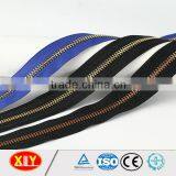 Factory Wholesale Customized Size Long Chain Rose Gold Metal Zipper thumbnail-4