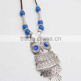Hot Sale Rope Chain Owl Pendant Necklace thumbnail-1