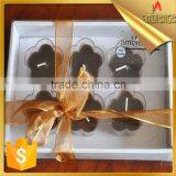 china factory candle flower shaped chocolate scented gift candle high quality tealight candle