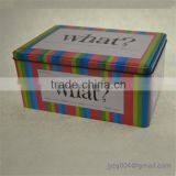 Delicate New Customized Designed China Factory Directly Sweet Tin Can/mint Tin Set/cheap Empty Chocolate Candy Tin Box