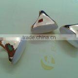 925 Sterling Silver Jewelry Wholesale 14K Gold Jewelry Plated Sterling Silver Ring Long Oval Cut MOP Gemstone Ring thumbnail-2