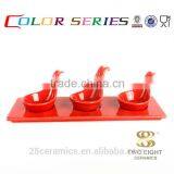 Unique Design Ceramic Kitchenware Wholesale, Ceramic Spoon Sets for Sauce