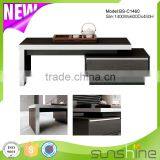 Manager Room Use Visitor Meeting High End Modern Wooden End Table Furniture Tea Table thumbnail-2