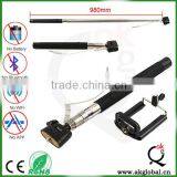 No Charger and All Compatible Brand Handheld Selfie Stick Monopod With Cable Remote Control thumbnail-3