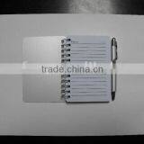Aluminum Cover Mini Notepad With Pen