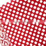 RTHCFC-23 White On Red Polka Dots 100% Cotton Fabric Wooden Block Printed Cotton Traditional Manufacturer Suppliers