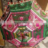 RTUM-3 Splendid Craft Work Jaipuri Umbrella for Sun Protection Handcrafted Embroidery Design Excellent Gift Umbrella From Jaipur thumbnail-1