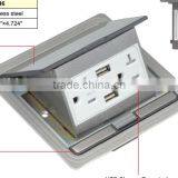 Square Pop-up Raised Electrical Outlets Floor Box thumbnail-4