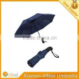 3 fold automatic umbrella wth pongee fabric