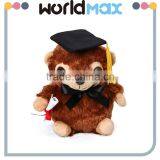 Kid Gift OEM Enterprise Plush Bear With Doctorial Hat Cartoon Toy Doll thumbnail-5