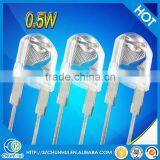 0.5w White 8mm Strawhat Led thumbnail-1