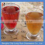LongRun 258ml Clear Transparent Glass Red Wine Galss Mug Drinking Coffee Glass Cup Wholesale