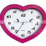 Heart shape wall clock