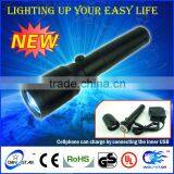 High Power 1pc 3W LED Flashlight Rechargeable Torch thumbnail-1