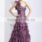 Fashion New Style Sexy Dress Designer Names Long Dresses Purple Lace Party Dress thumbnail-2
