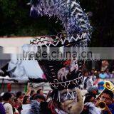 ZPDECOR Factory Wholesale Large Size From 28 to 30inch Striped Ostrich Feathers for Morelos Carnival thumbnail-5