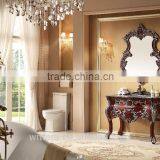 Single Bowl Bathroom Vanity Decorated by Hand Carving and Painting in Silver WTS827 thumbnail-1