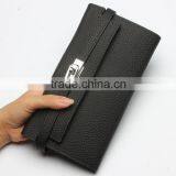Cheap Genuine Cow Leather Wallet Women's Long Wallet