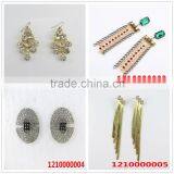 Spring Style Gold Tassel Rhinestone Earring thumbnail-2